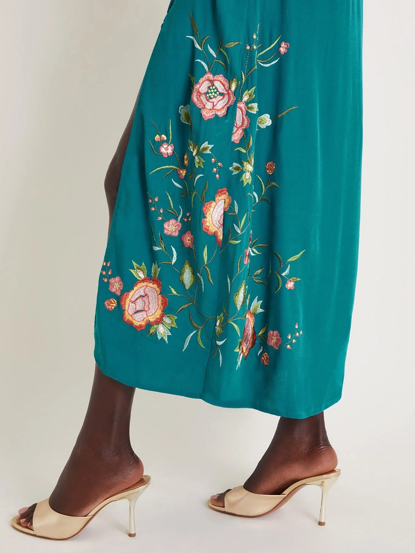 Monsoon Mya Wrap Dress - Teal