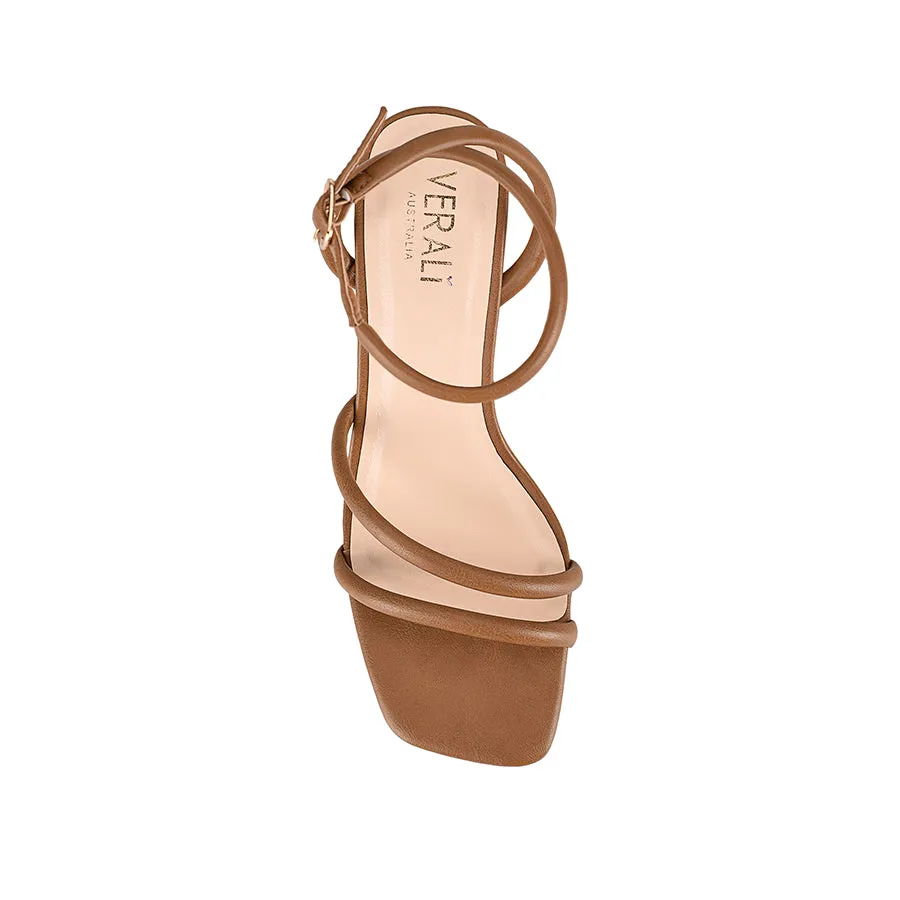 Nadia Block Heel Sandals - Tan