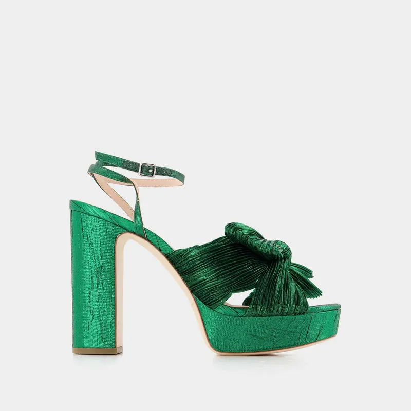 Natalia Sandals - Loeffler Randall - Emerald - Leather