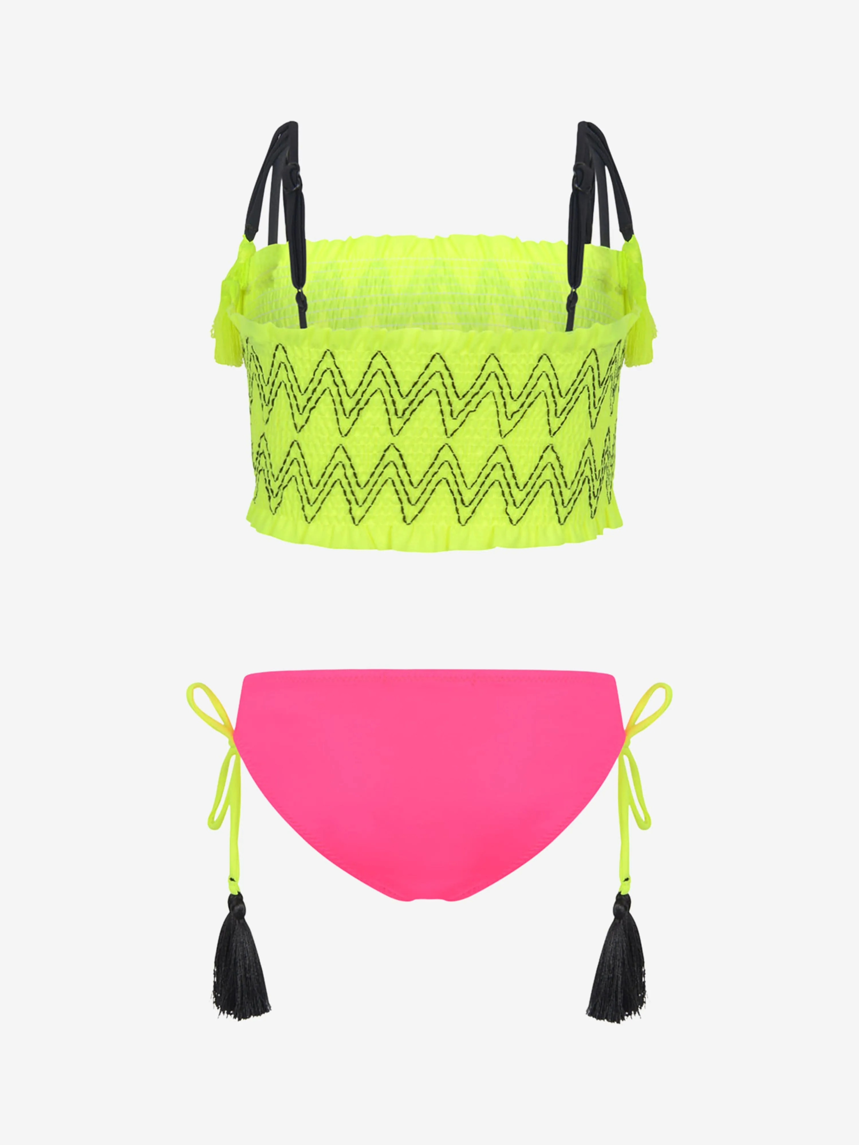 Nessi Byrd Girls Bikini - & Fuchsia Bikini