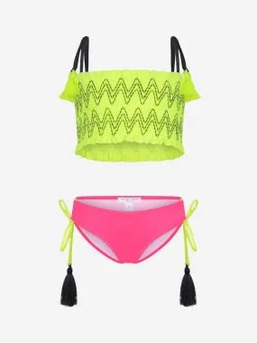 Nessi Byrd Girls Bikini - & Fuchsia Bikini