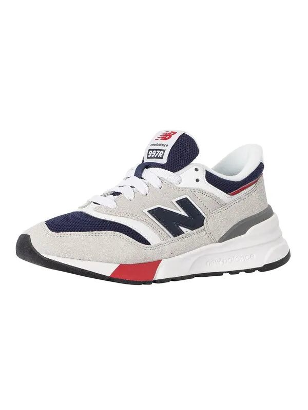 New Balance 997R Suede Trainers - Brighton Grey/Team Navy