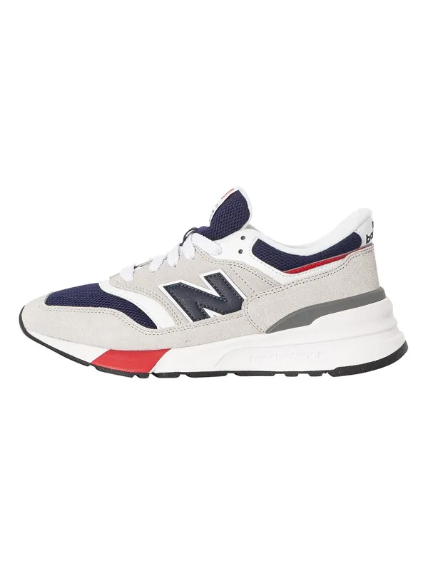 New Balance 997R Suede Trainers - Brighton Grey/Team Navy