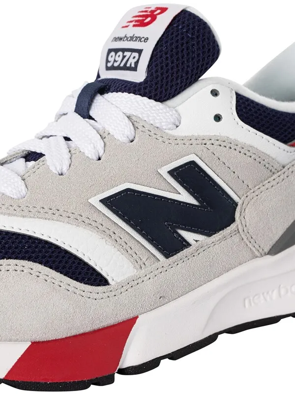 New Balance 997R Suede Trainers - Brighton Grey/Team Navy