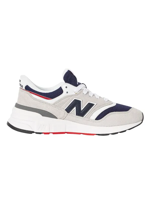 New Balance 997R Suede Trainers - Brighton Grey/Team Navy