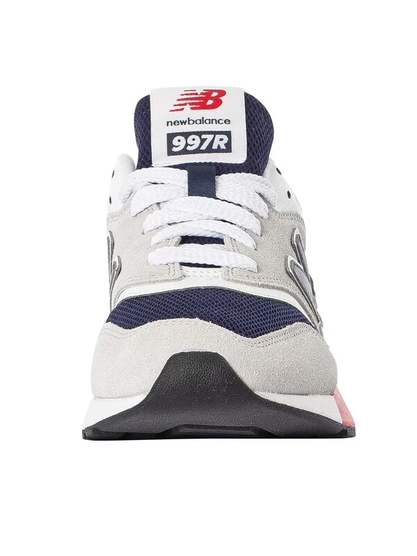 New Balance 997R Suede Trainers - Brighton Grey/Team Navy