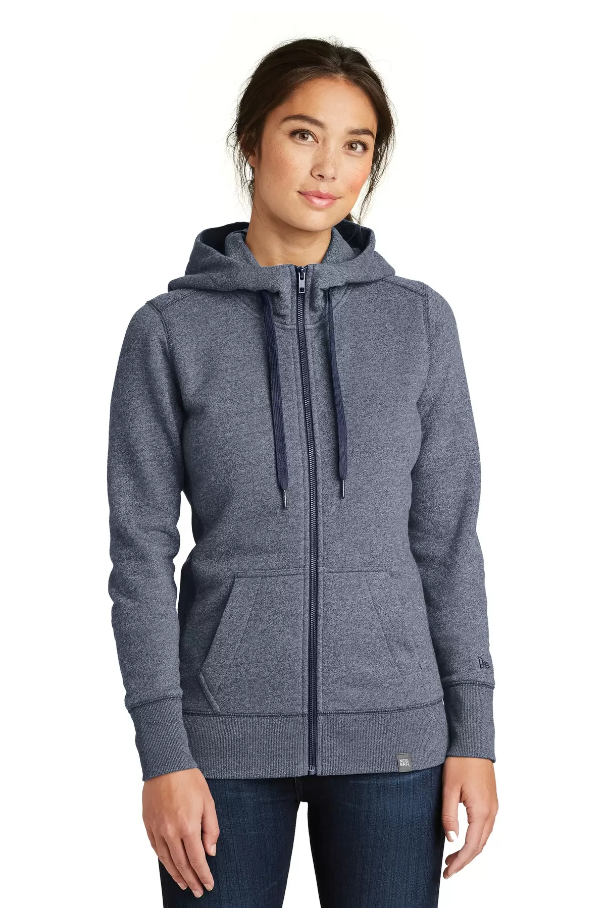 New Era LNEA502     Ladies French Terry Full-Zip Hoodie SKU: LNEA502