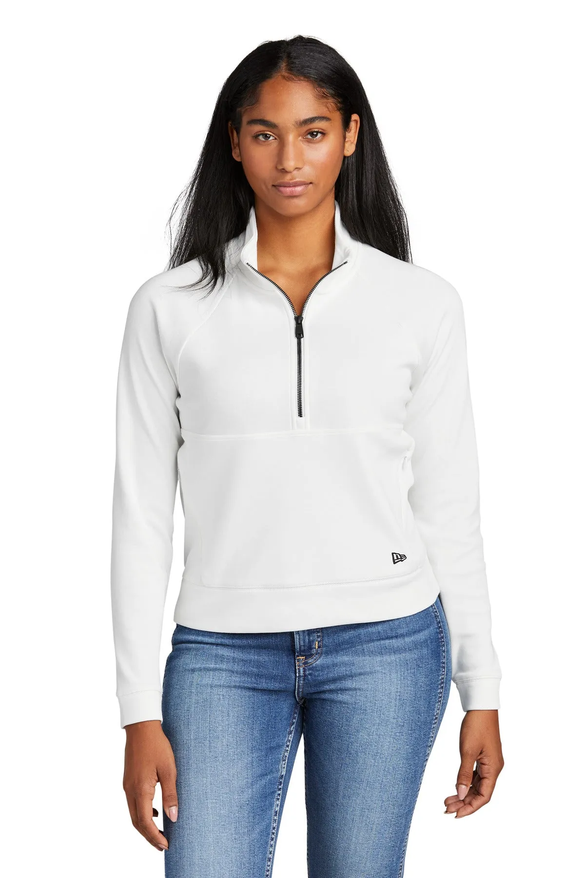 New Era Women's STS 1/2-Zip Pullover. LNEA541