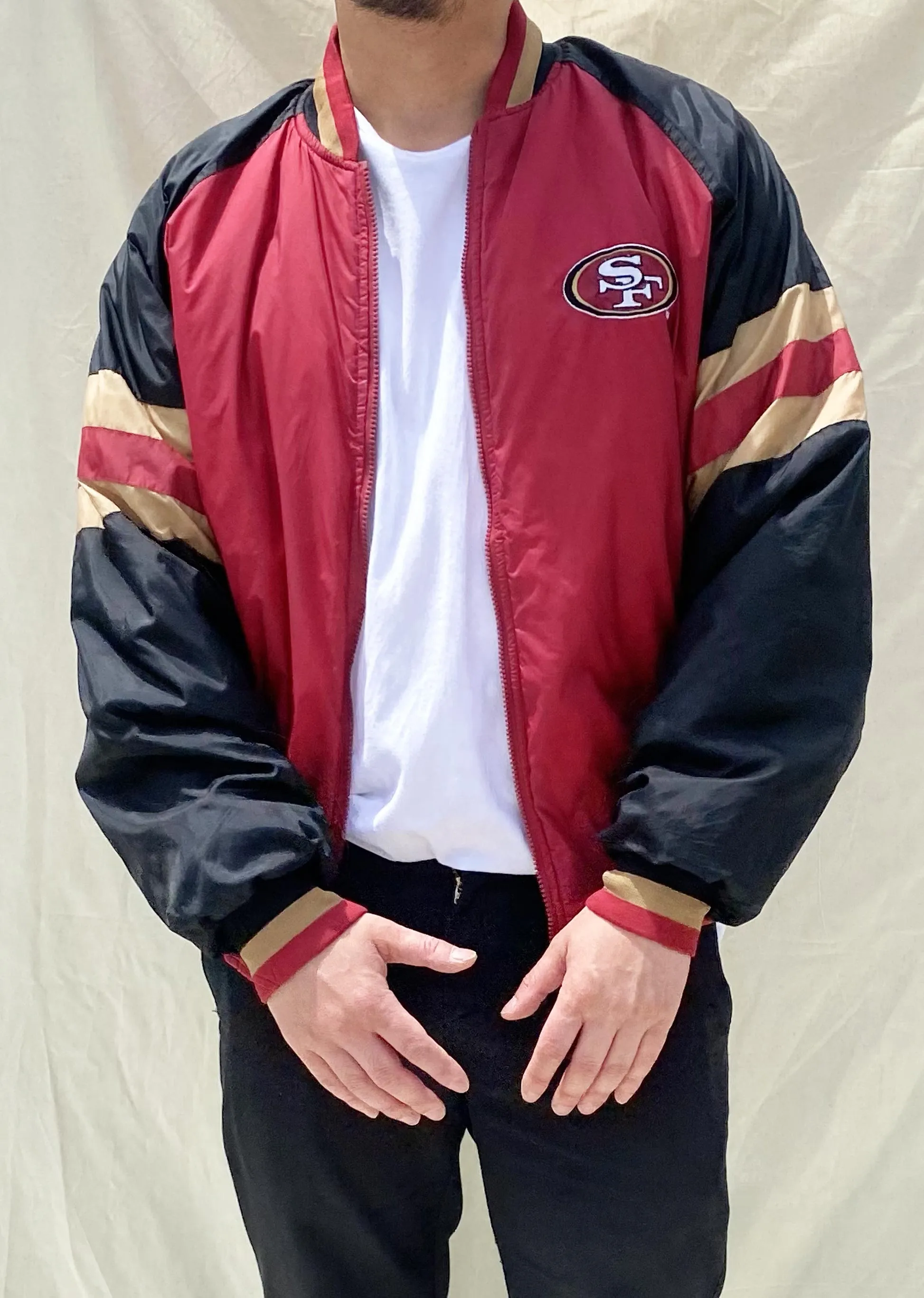 NFL San Francisco 49ers Reversible Jacket Black/Red (L)