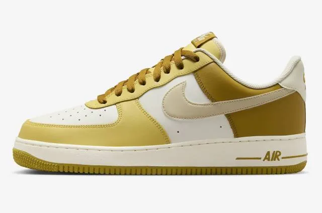 Nike air force 1 '07 (bronzine/ gold/ bronzine/ coconut milk/ saturn gold/ sail) men us 8-13 fz4034-716