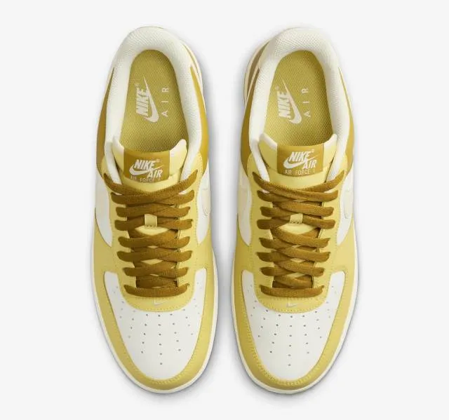 Nike air force 1 '07 (bronzine/ gold/ bronzine/ coconut milk/ saturn gold/ sail) men us 8-13 fz4034-716