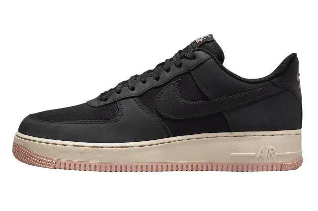 Nike air force 1 '07 lx (black red stardust/ black/ red stardust/ sanddrift) men us 8-13 fb8876-001