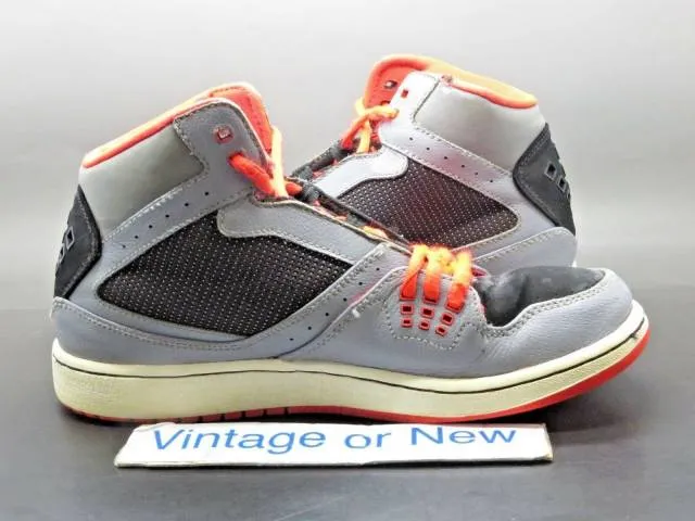 Nike air jordan flight 1 grey orange black gs 2013 sz 6.5y