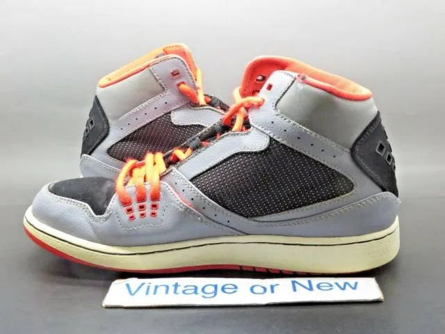 Nike air jordan flight 1 grey orange black gs 2013 sz 6.5y