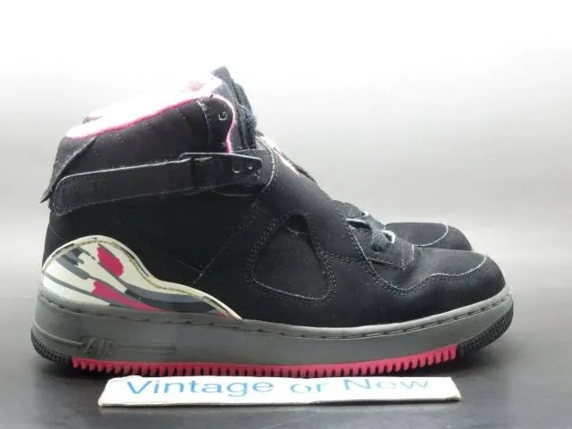 Nike air jordan fusion viii 8 ajf black vivid pink flint grey gs 2010 sz 5.5y