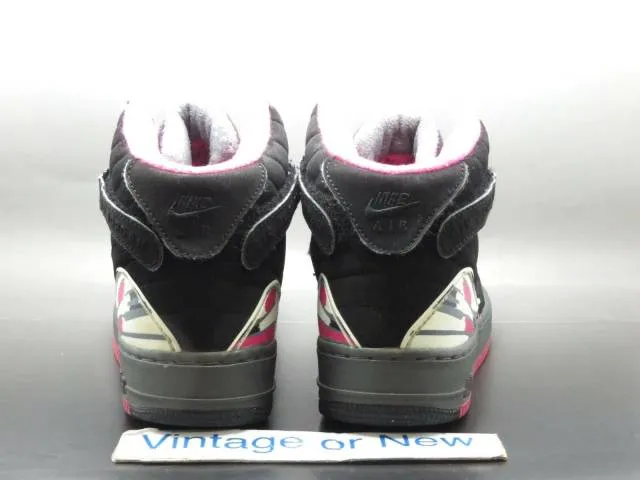 Nike air jordan fusion viii 8 ajf black vivid pink flint grey gs 2010 sz 5.5y