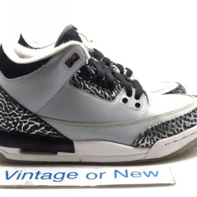 Nike air jordan iii 3 wolf grey retro bg 2014 sz 6y