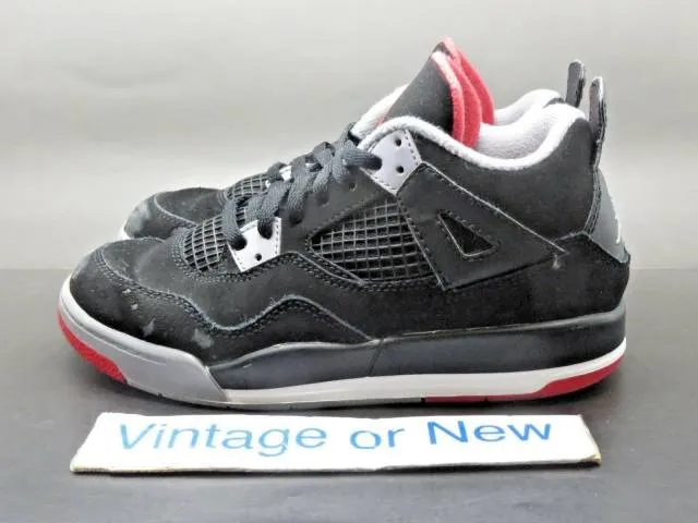 Nike air jordan iv 4 bred retro ps 2012 sz 2y