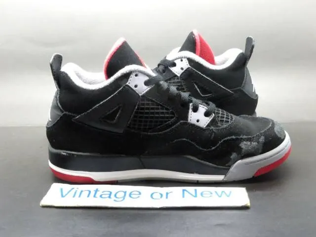 Nike air jordan iv 4 bred retro ps 2012 sz 2y