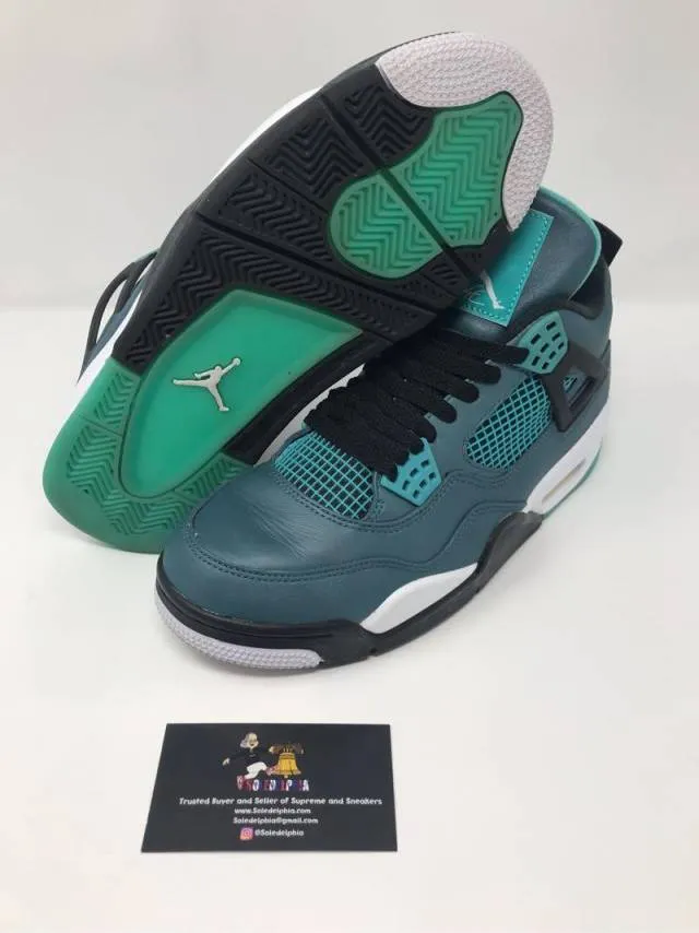 Nike air jordan retro 4 teal 30th