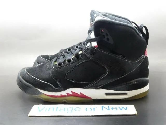 Nike air jordan sixty plus 60 + black white varsity red gs 2009 sz 5y