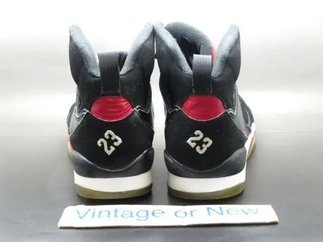 Nike air jordan sixty plus 60 + black white varsity red gs 2009 sz 5y