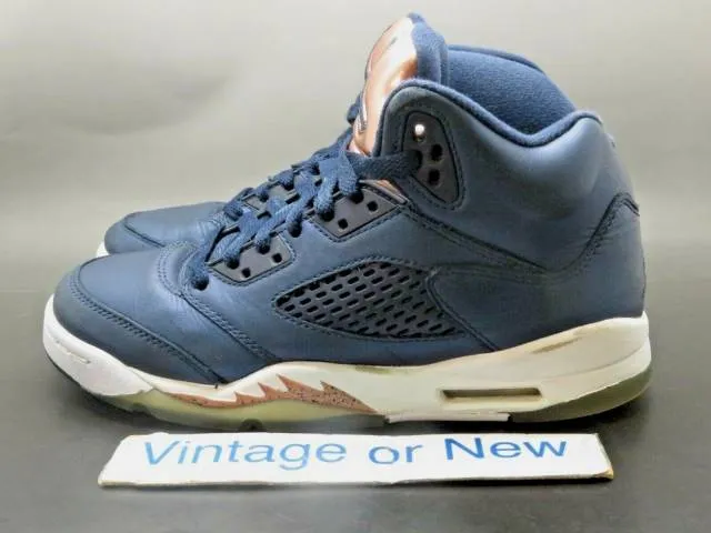 Nike air jordan v 5 obsidian bronze 2016 retro bg 440888-416 sz 4y