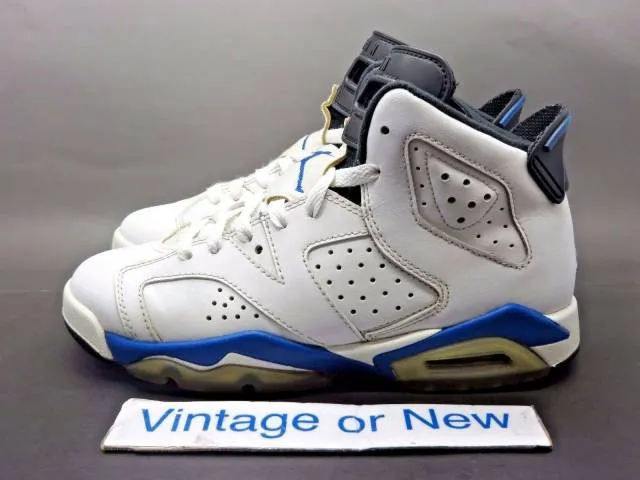 Nike air jordan vi 6 sport blue retro bg 2014 sz 4y