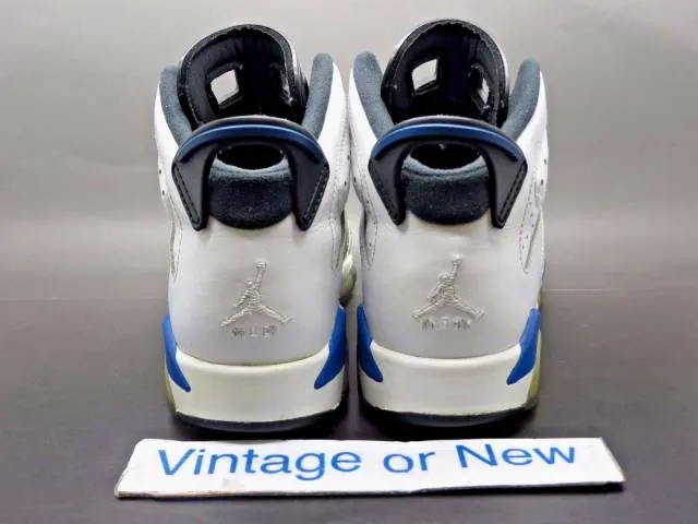 Nike air jordan vi 6 sport blue retro bg 2014 sz 4y