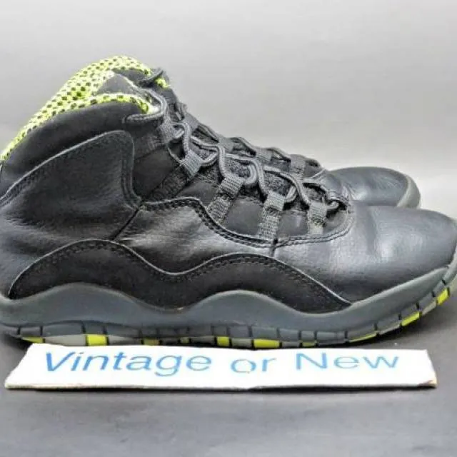 Nike air jordan x 10 venom green retro ps 2013 sz 2y