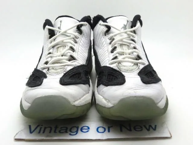 Nike air jordan xi 11 ie low white black retro gs 2011 sz 4.5y