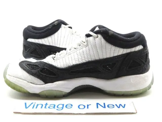 Nike air jordan xi 11 ie low white black retro gs 2011 sz 4.5y