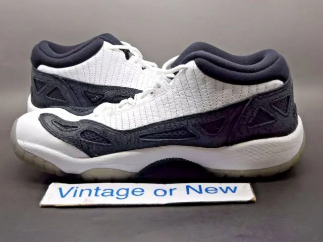 Nike air jordan xi 11 ie low white black retro gs 2011 sz 6.5y