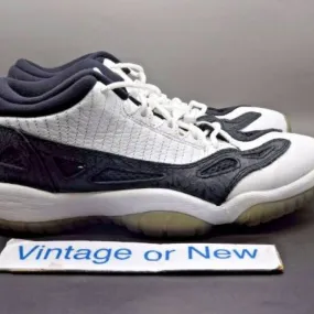 Nike air jordan xi 11 ie low white black retro gs 2011 sz 6y