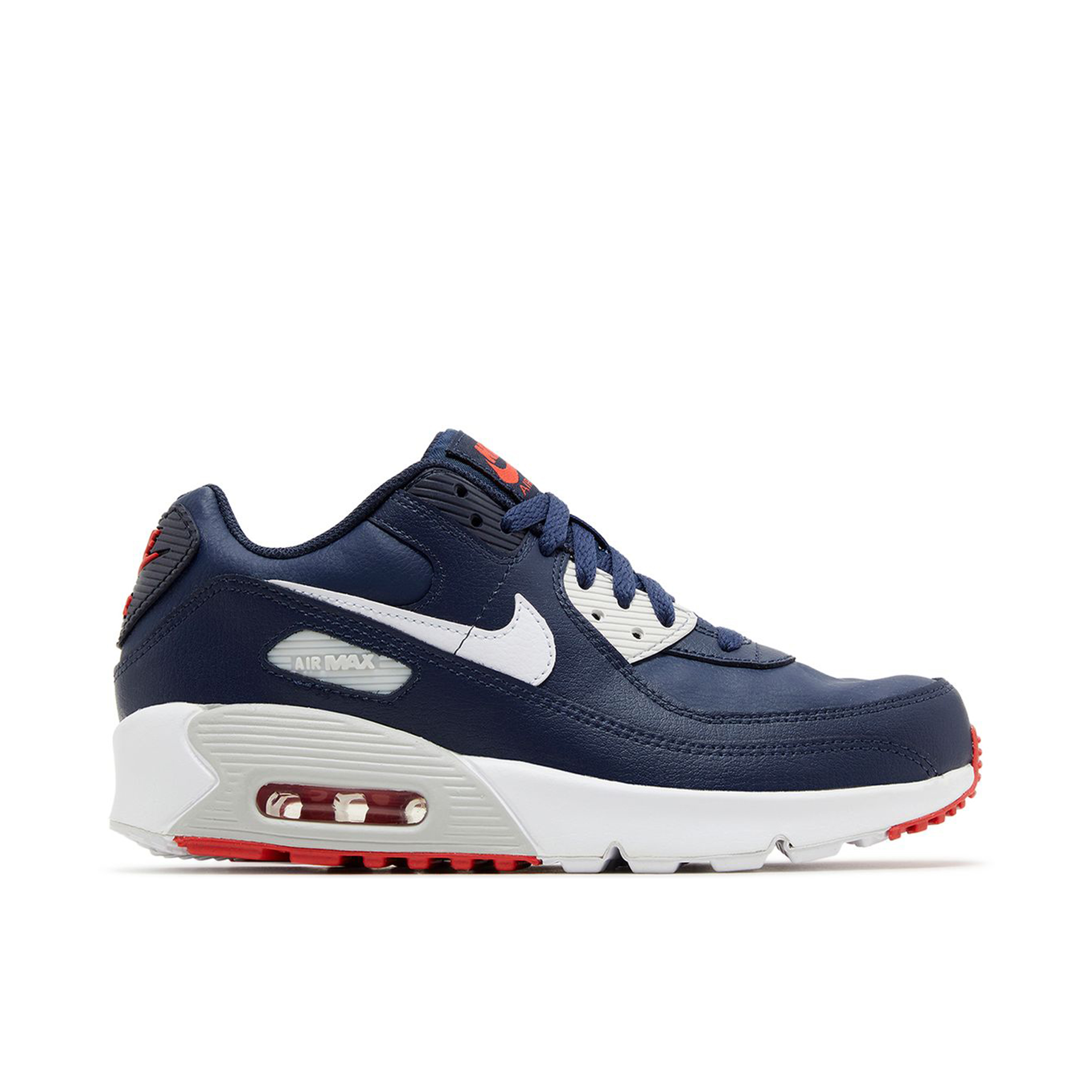 Nike Air Max 90 Leather Obsidian Track Red GS | DV3607-400 | Laced