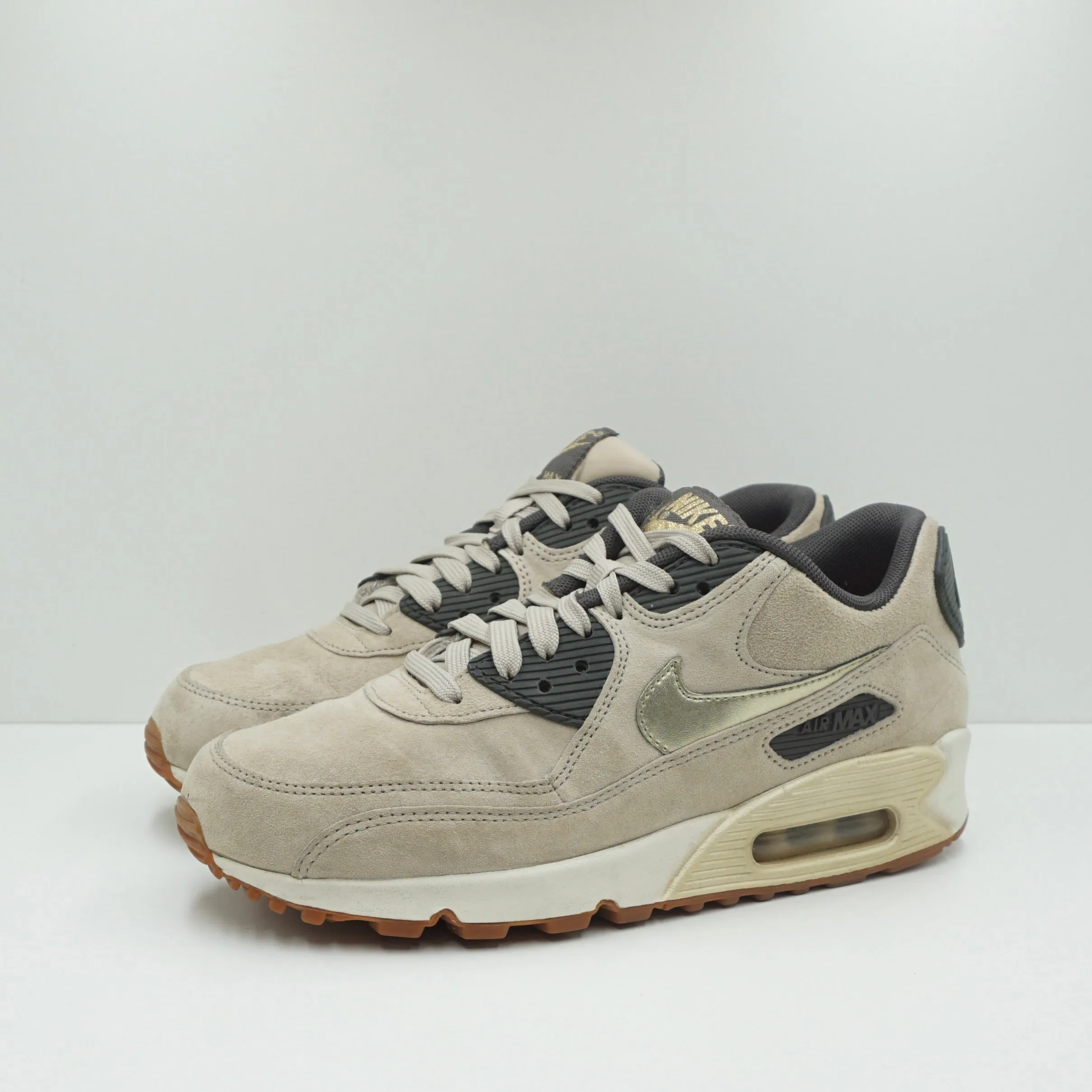 Nike Air Max 90 Premium Suede String Gold (W)