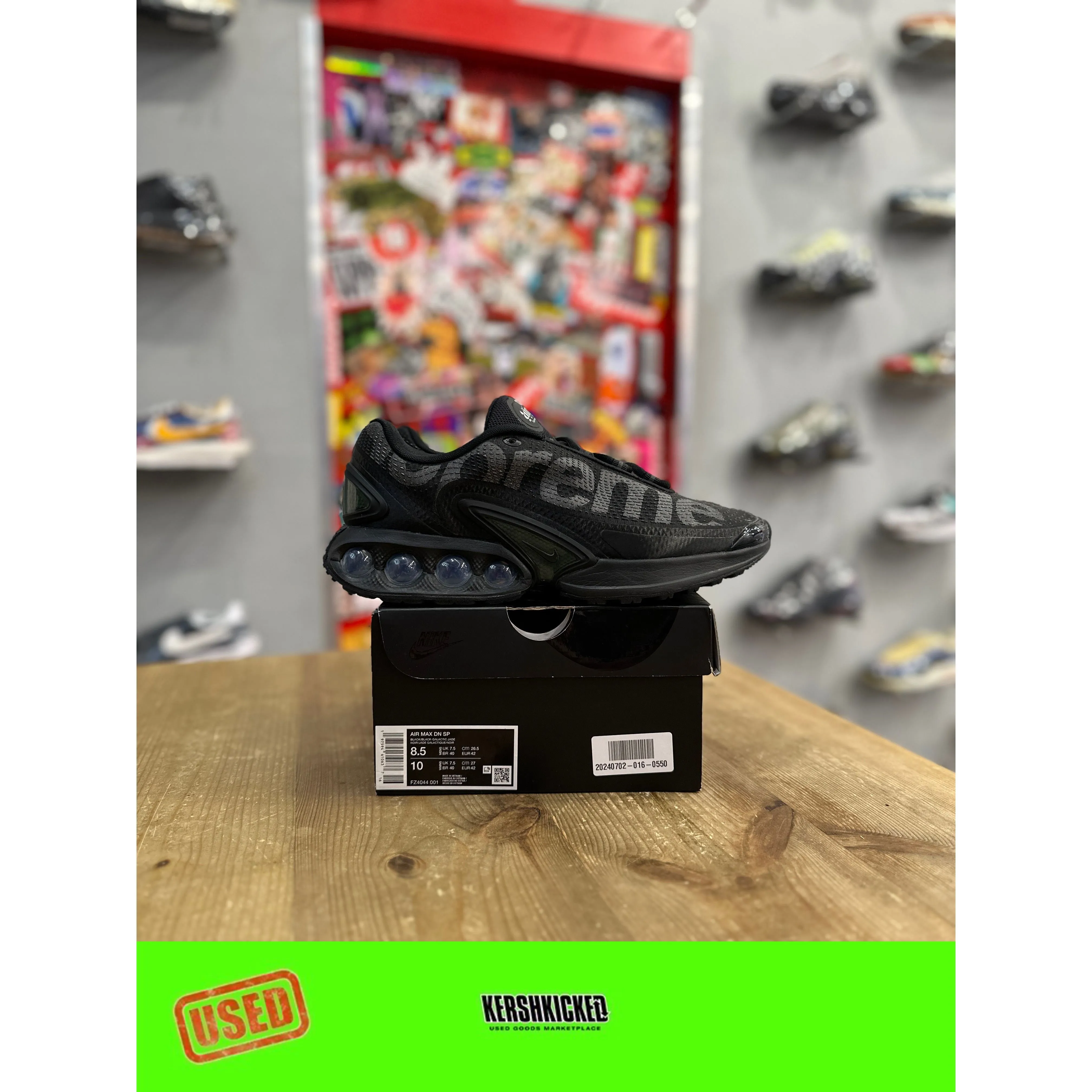 Nike Air Max Dn Supreme Black UK 7.5