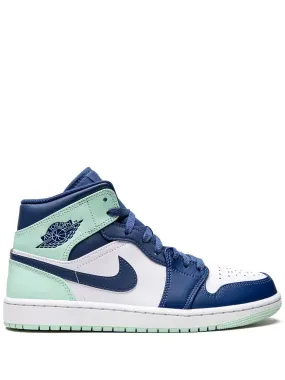 Nike - Baskets Air Jordan 1 Mid Blue Mint