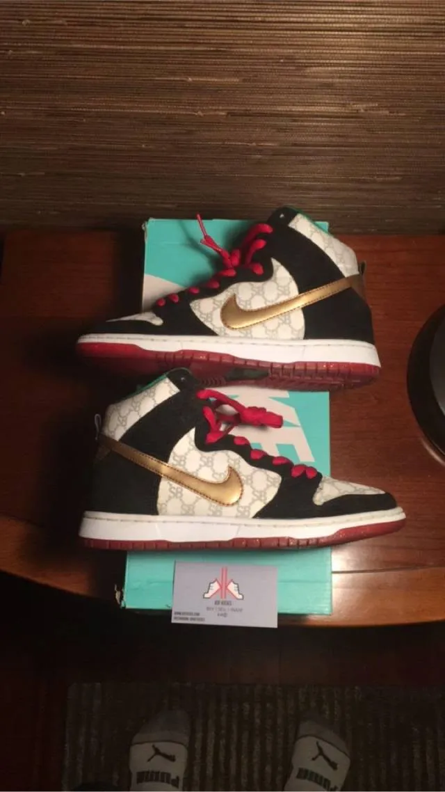 Nike sb dunk high black sheep paid in full