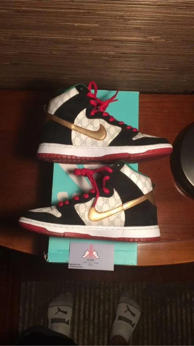 Nike sb dunk high black sheep paid in full