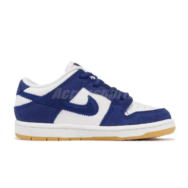 Nike sb dunk low pro td los angeles dodgers toddler infant casual dn3673-401