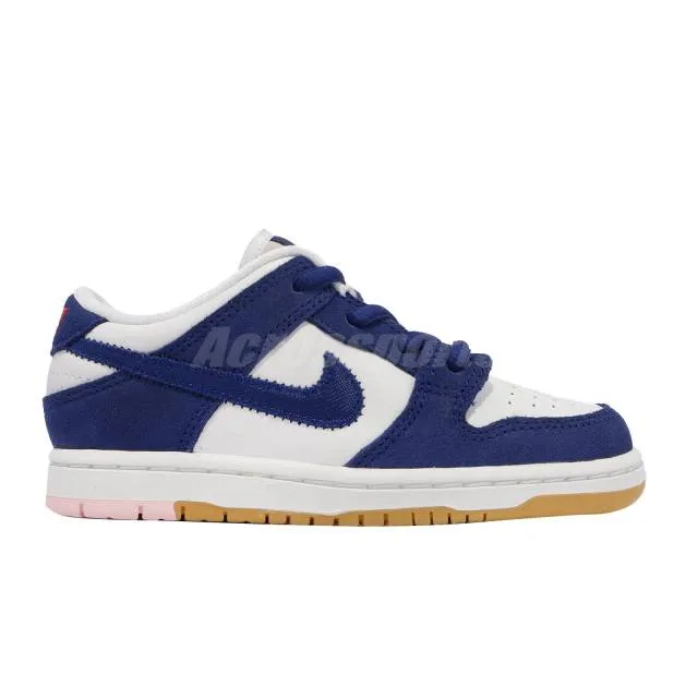 Nike sb dunk low pro td los angeles dodgers toddler infant casual dn3673-401