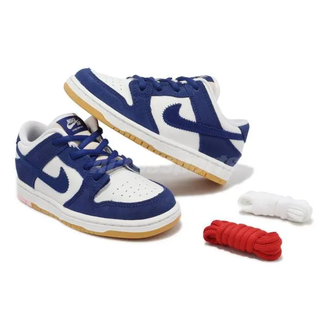 Nike sb dunk low pro td los angeles dodgers toddler infant casual dn3673-401