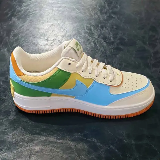 Nike wmns air force 1 shadow coconut milk/blue/gold dz1847-103