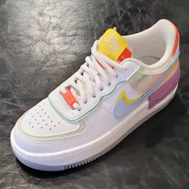 Nike wmns air force 1 shadow white/hydrogen blue cw2630-141