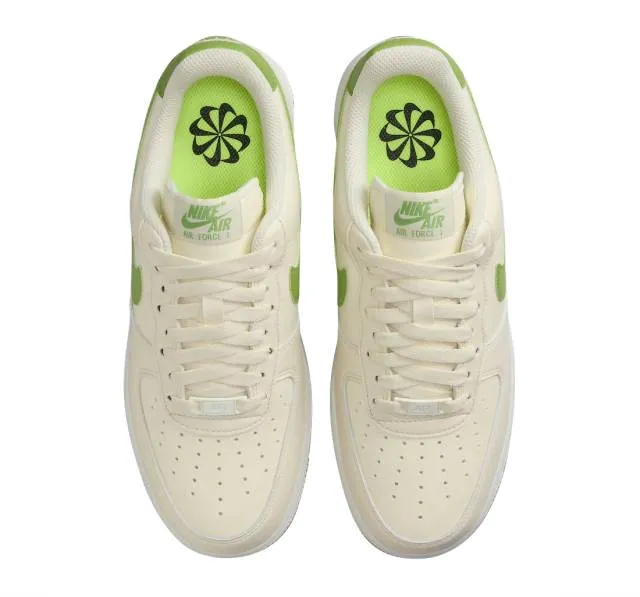 Nike women's air force 1 '07 se (coconut milk chlorophyll/ coconut milk/ chlorophyll/ sail/ volt/ black) sizes 5-12 dv3808-102