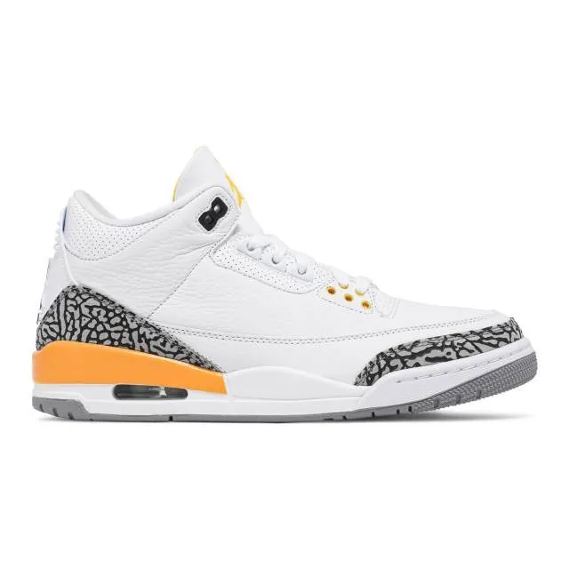 Nike women's air jordan 3 retro (laser orange/ white/ laser orange/ cement grey/ black) sizes 6-10 c