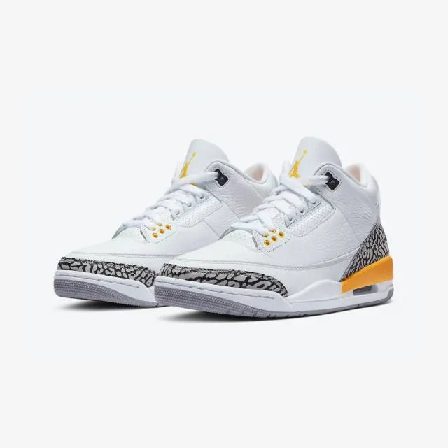 Nike women's air jordan 3 retro (laser orange/ white/ laser orange/ cement grey/ black) sizes 6-10 c