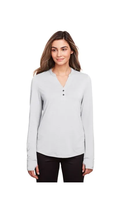 North End NE400W Women's JAQ Snap-Up Stretch Performance Pullover