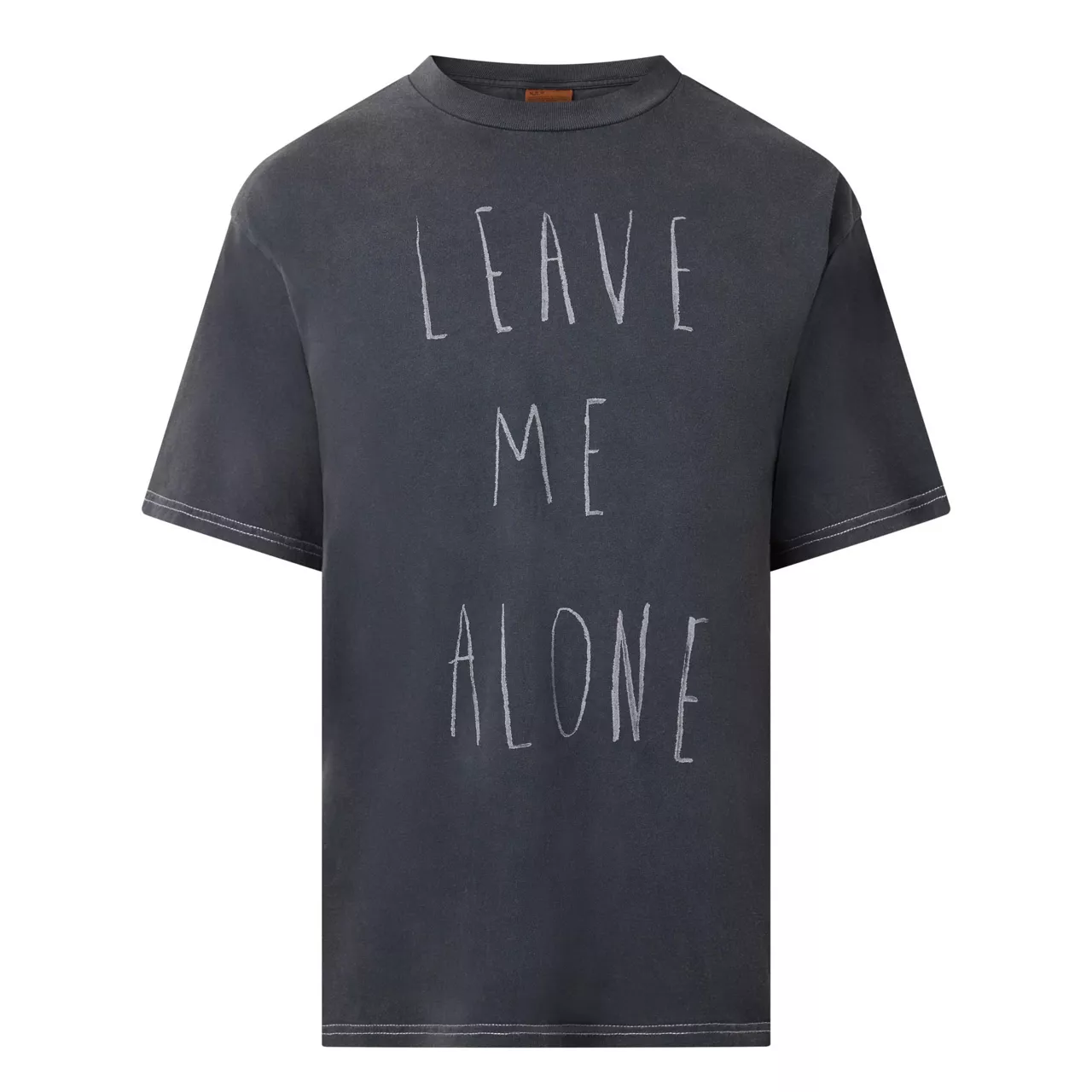 NUDIE JEANS The Sustainable Edit Leave Me Alone T-Shirt - Dark Grey